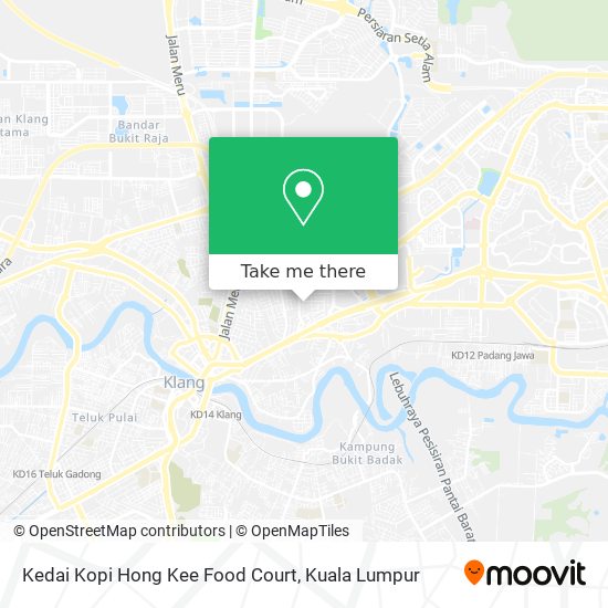 Peta Kedai Kopi Hong Kee Food Court