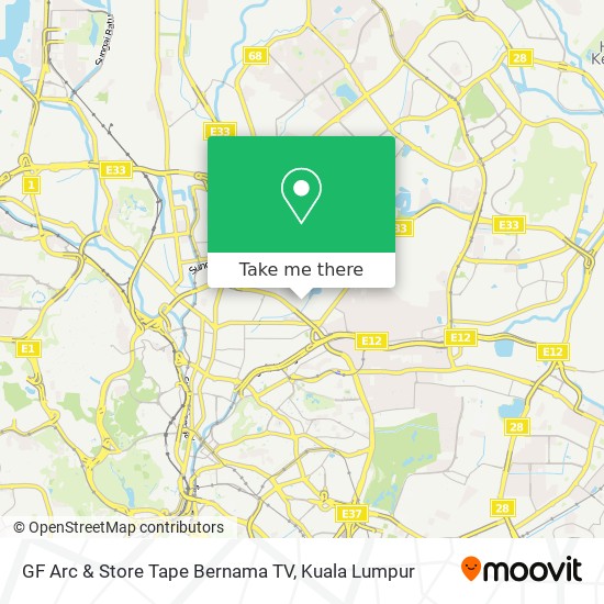 GF Arc & Store Tape Bernama TV map