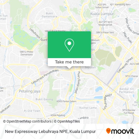 New Expressway Lebuhraya NPE map