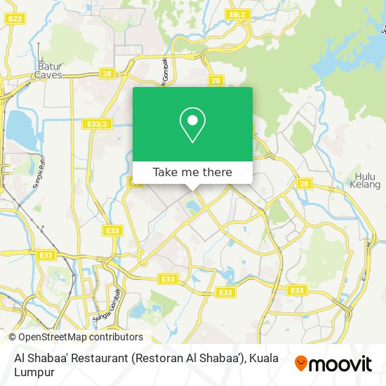 Al Shabaa' Restaurant (Restoran Al Shabaa’) map