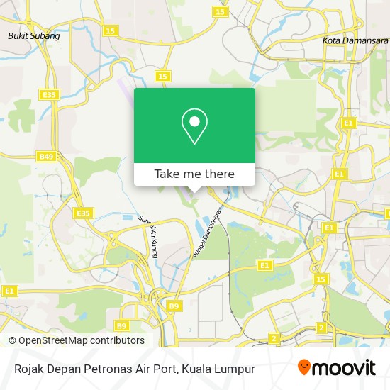 Rojak Depan Petronas Air Port map