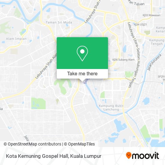 Kota Kemuning Gospel Hall map