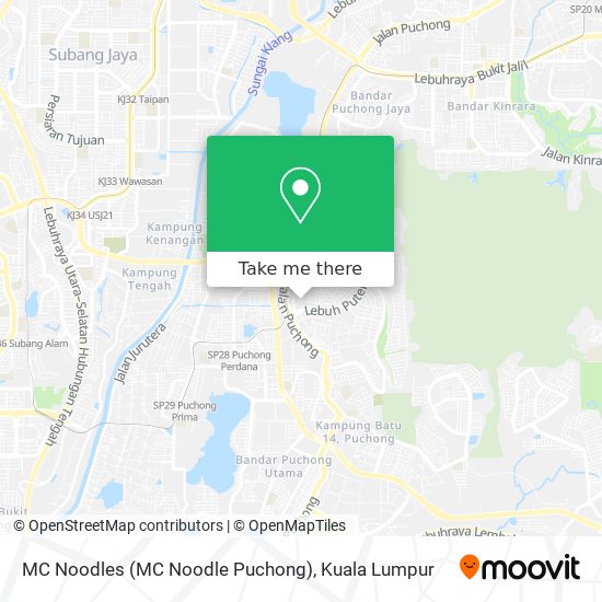 MC Noodles (MC Noodle Puchong) map