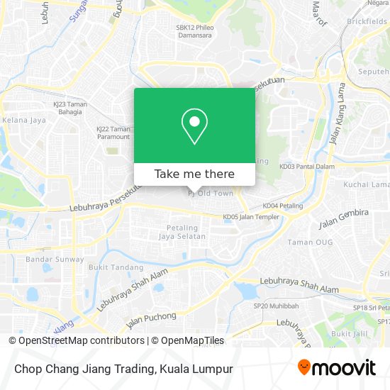 Chop Chang Jiang Trading map