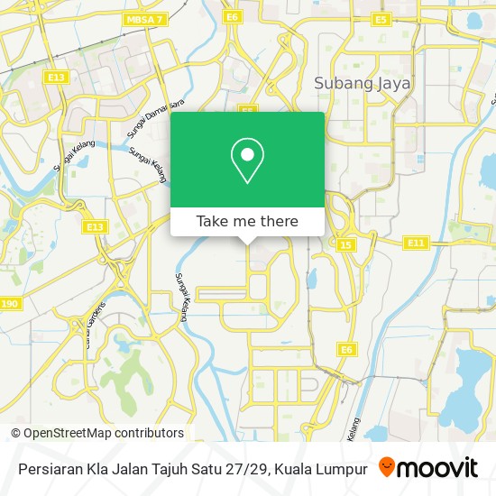 Persiaran Kla Jalan Tajuh Satu 27 / 29 map