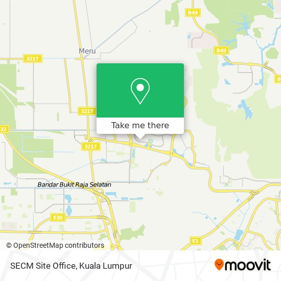 SECM Site Office map