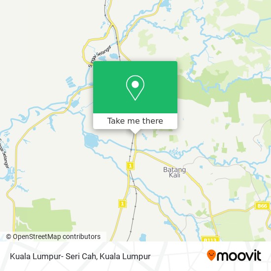 Kuala Lumpur- Seri Cah map