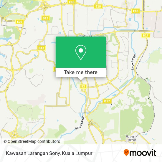 Kawasan Larangan Sony map