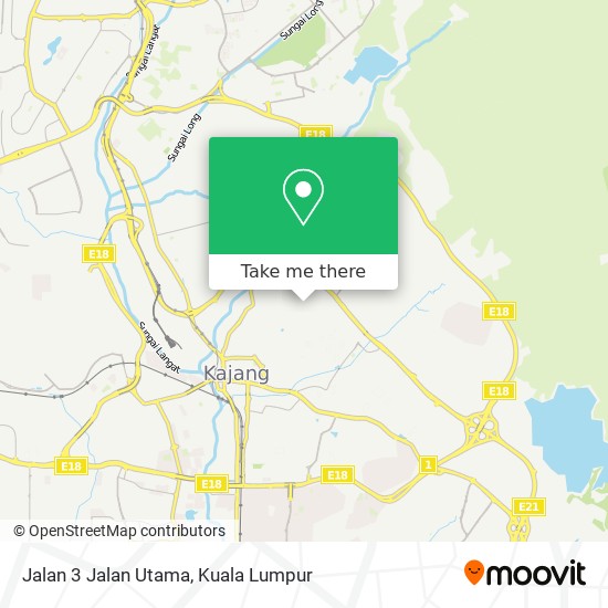 Jalan 3 Jalan Utama map