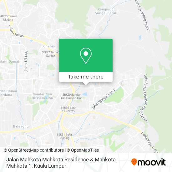 Peta Jalan Mahkota Mahkota Residence & Mahkota Mahkota 1