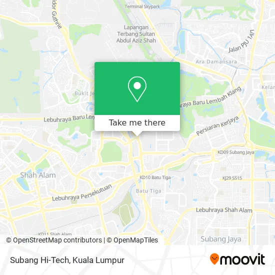 Subang Hi-Tech map