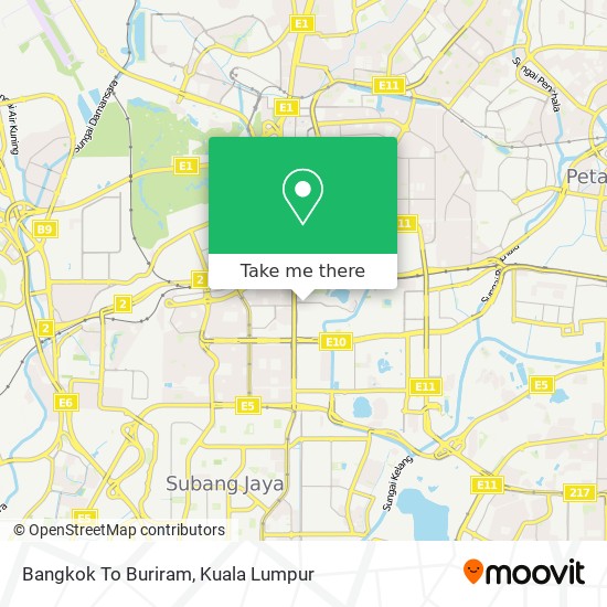 Bangkok To Buriram map