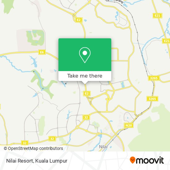 Nilai Resort map