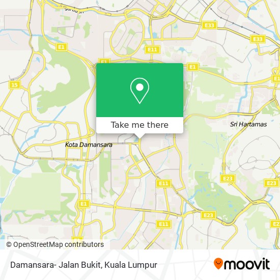 Damansara- Jalan Bukit map