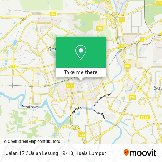 Jalan 17 / Jalan Lesung 19/18 map