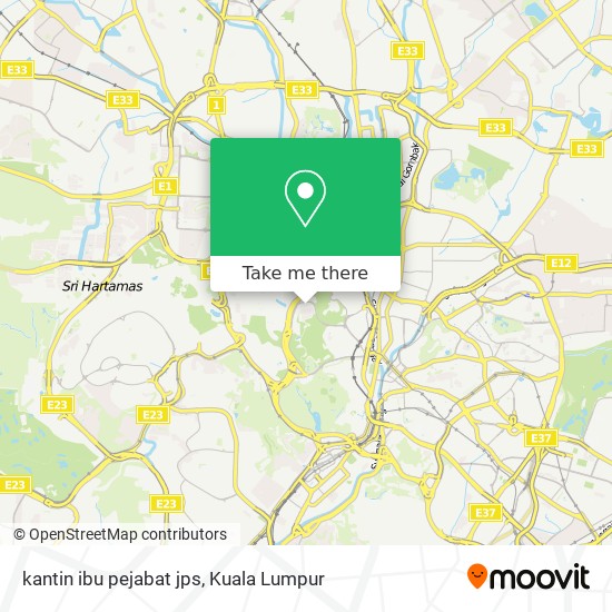 kantin ibu pejabat jps map