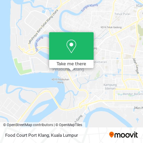 Peta Food Court Port Klang