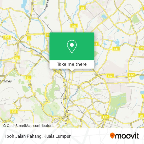 Ipoh Jalan Pahang map