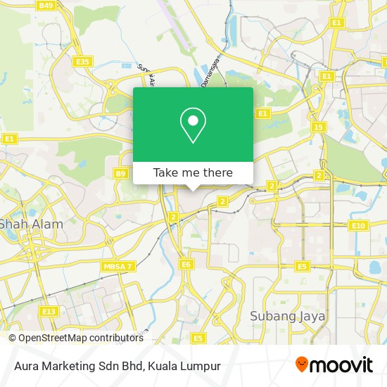 Aura Marketing Sdn Bhd map