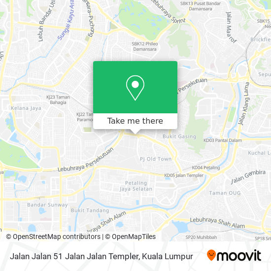 Peta Jalan Jalan 51 Jalan Jalan Templer