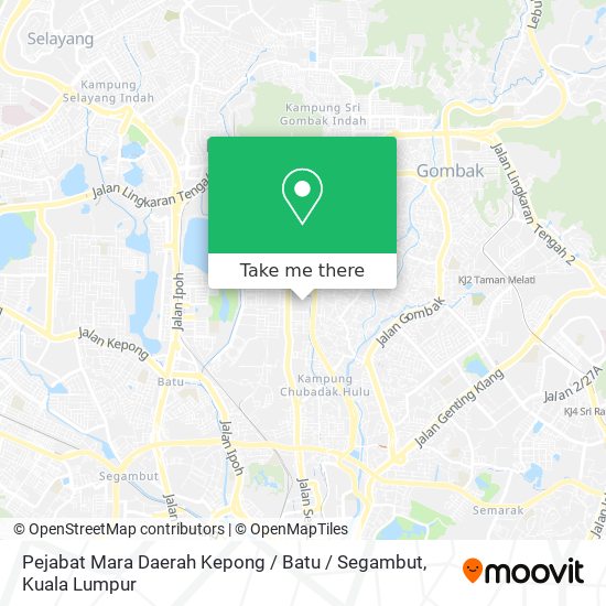 Peta Pejabat Mara Daerah Kepong / Batu / Segambut
