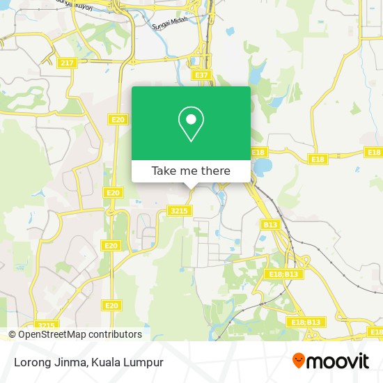 Lorong Jinma map