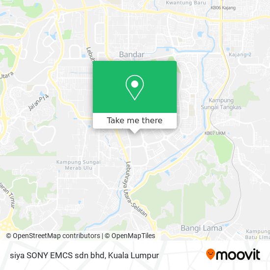 siya SONY EMCS sdn bhd map