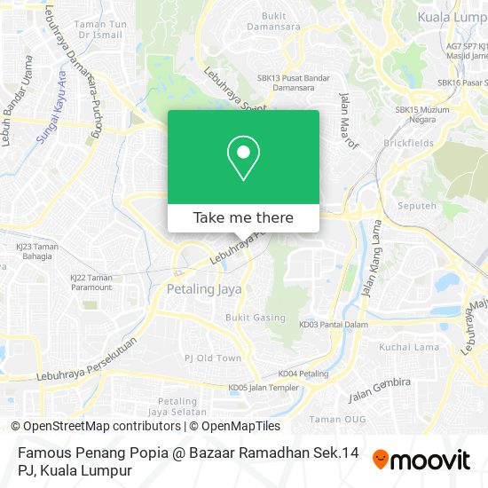 Famous Penang Popia @ Bazaar Ramadhan Sek.14 PJ map