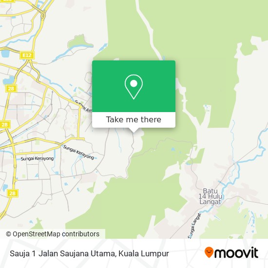 Sauja 1 Jalan Saujana Utama map