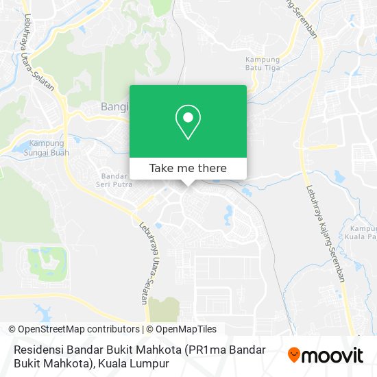 Residensi Bandar Bukit Mahkota map