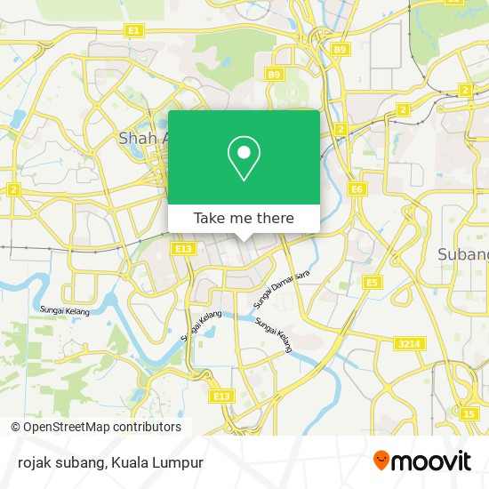 rojak subang map