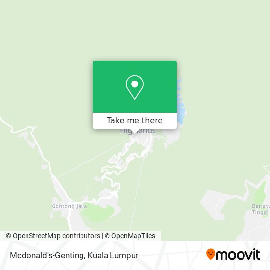 Mcdonald's-Genting map