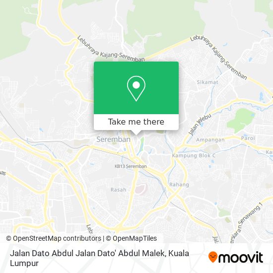 Peta Jalan Dato Abdul Jalan Dato' Abdul Malek