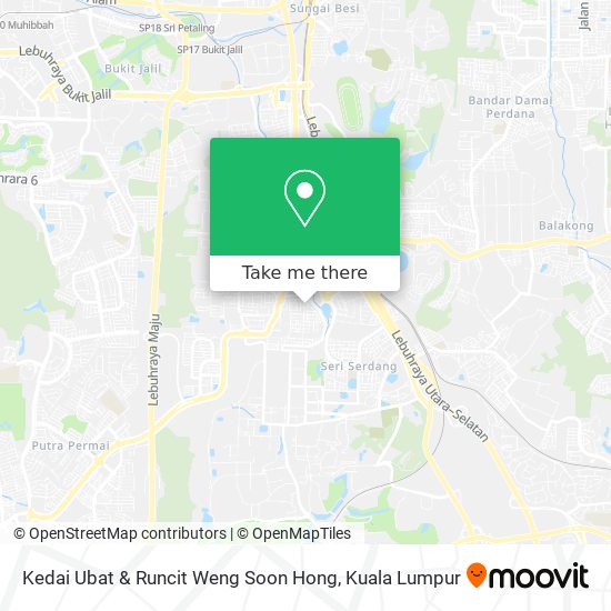 Kedai Ubat & Runcit Weng Soon Hong map