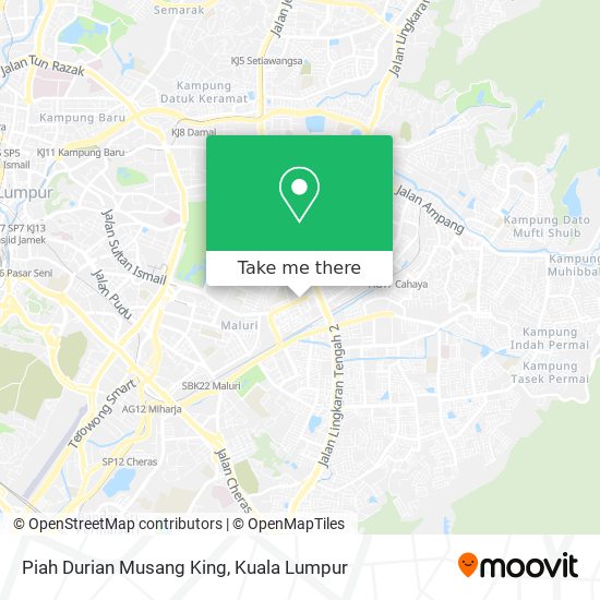 Piah Durian Musang King map