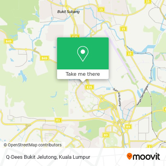 Q-Dees Bukit Jelutong map