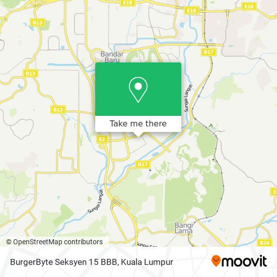 BurgerByte Seksyen 15 BBB map