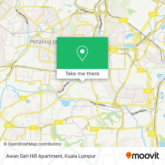 Peta Awan Sari Hill Apartment