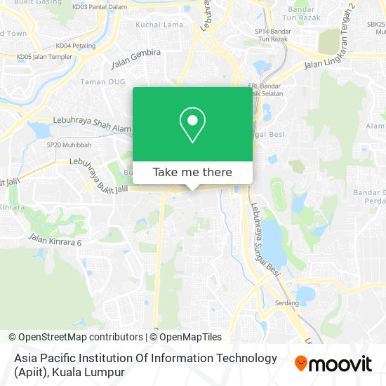 Asia Pacific Institution Of Information Technology (Apiit) map