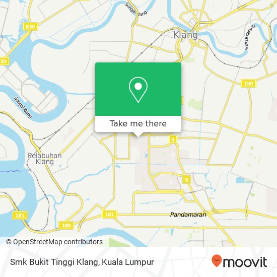 Smk Bukit Tinggi Klang map