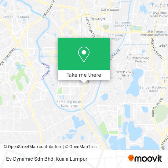 Ev-Dynamic Sdn Bhd map