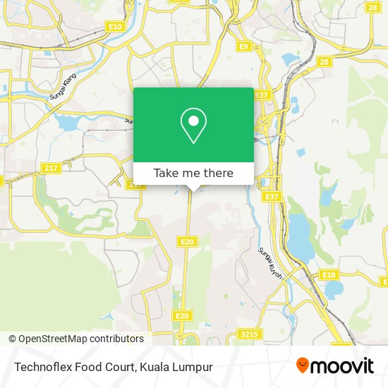 How to get to Technoflex Food Court in Kuala Lumpur by Bus, MRT 