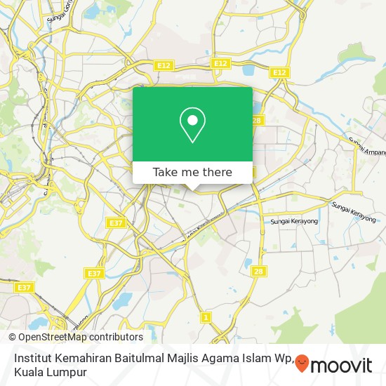 Institut Kemahiran Baitulmal Majlis Agama Islam Wp map