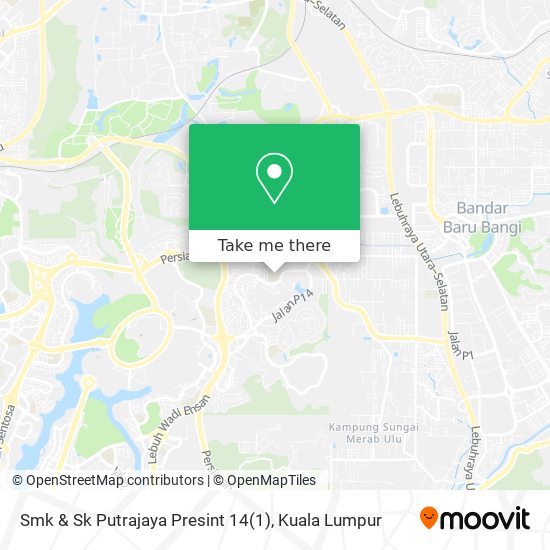 Smk & Sk Putrajaya Presint 14 map