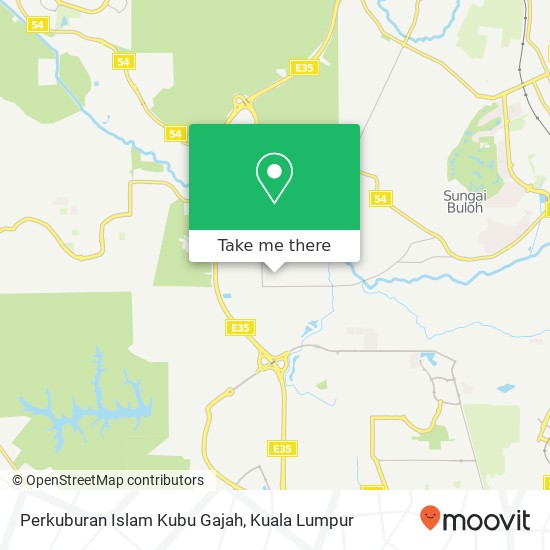Perkuburan Islam Kubu Gajah map
