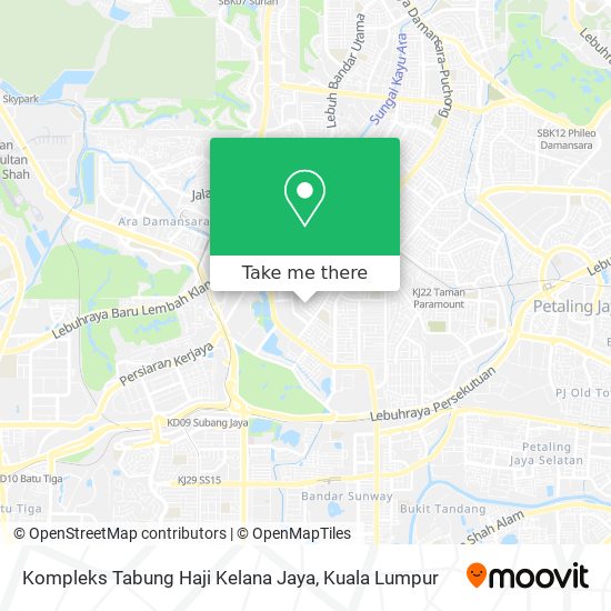 Peta Kompleks Tabung Haji Kelana Jaya