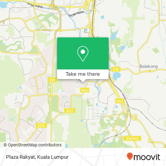 Plaza Rakyat map