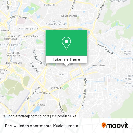 Peta Pertiwi Indah Apartments
