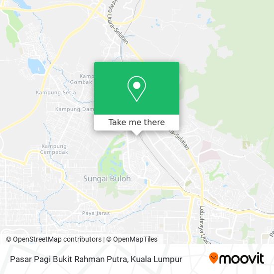 Peta Pasar Pagi Bukit Rahman Putra