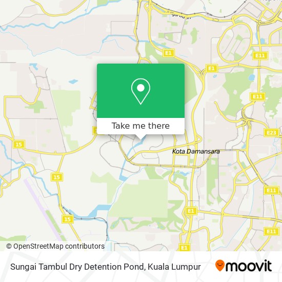 Peta Sungai Tambul Dry Detention Pond